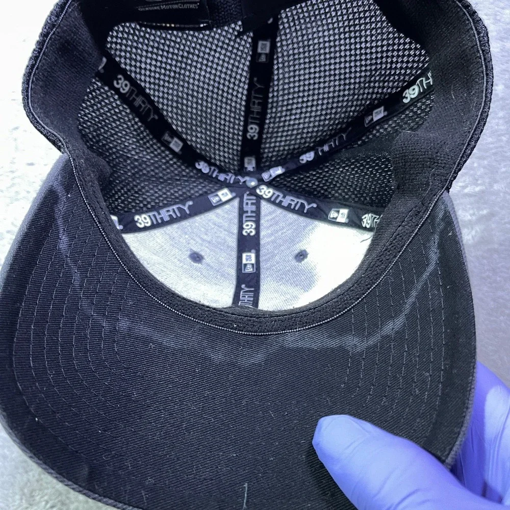 Harley Davidson Motorcycles‎ Mens Gray Black Mesh Baseball Cap New Era 39Thirty